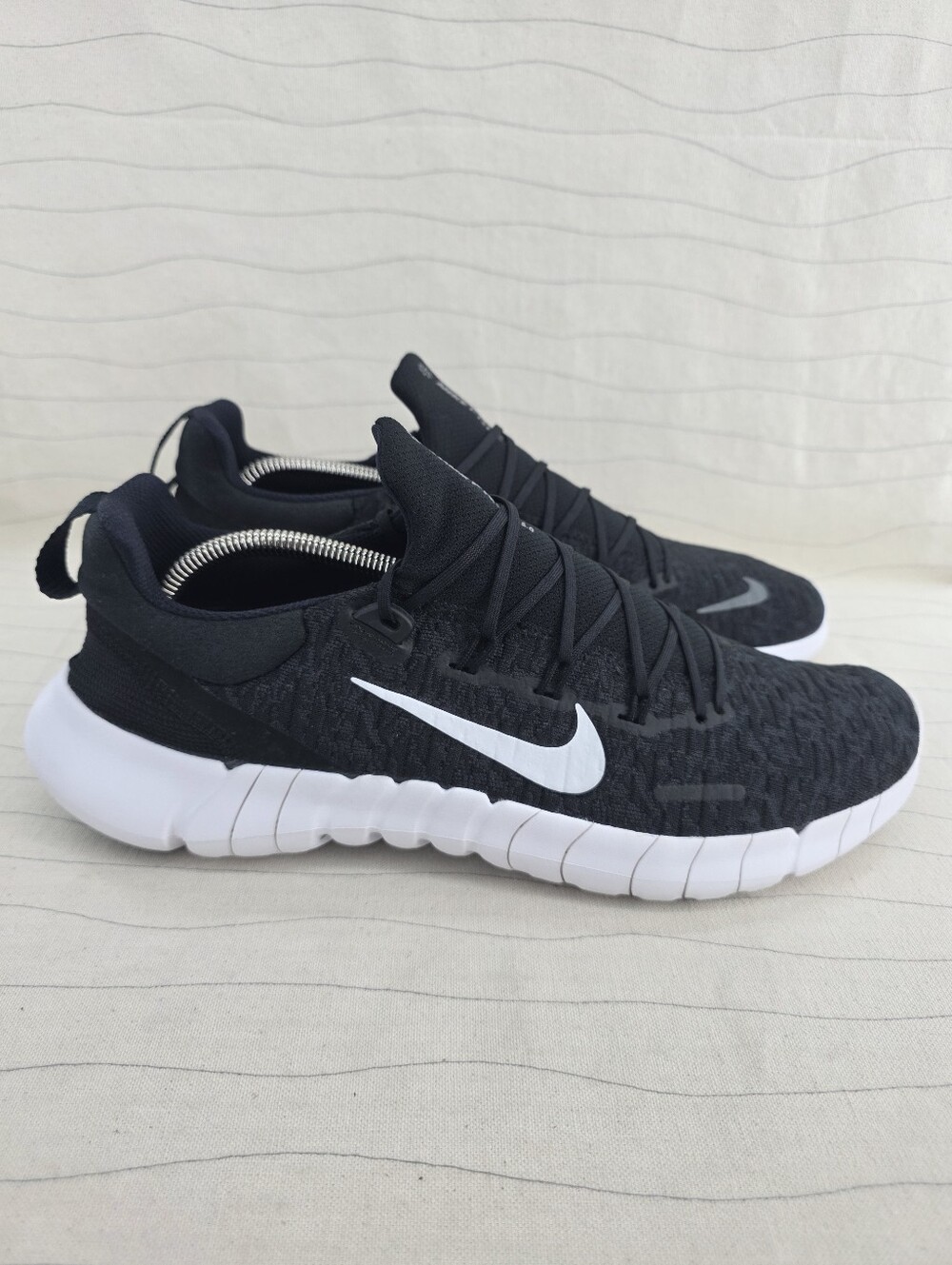Nike Mens Free RN 5.0 Next Nature Black White Sneakers Shoes CZ1884-001 Size 12
